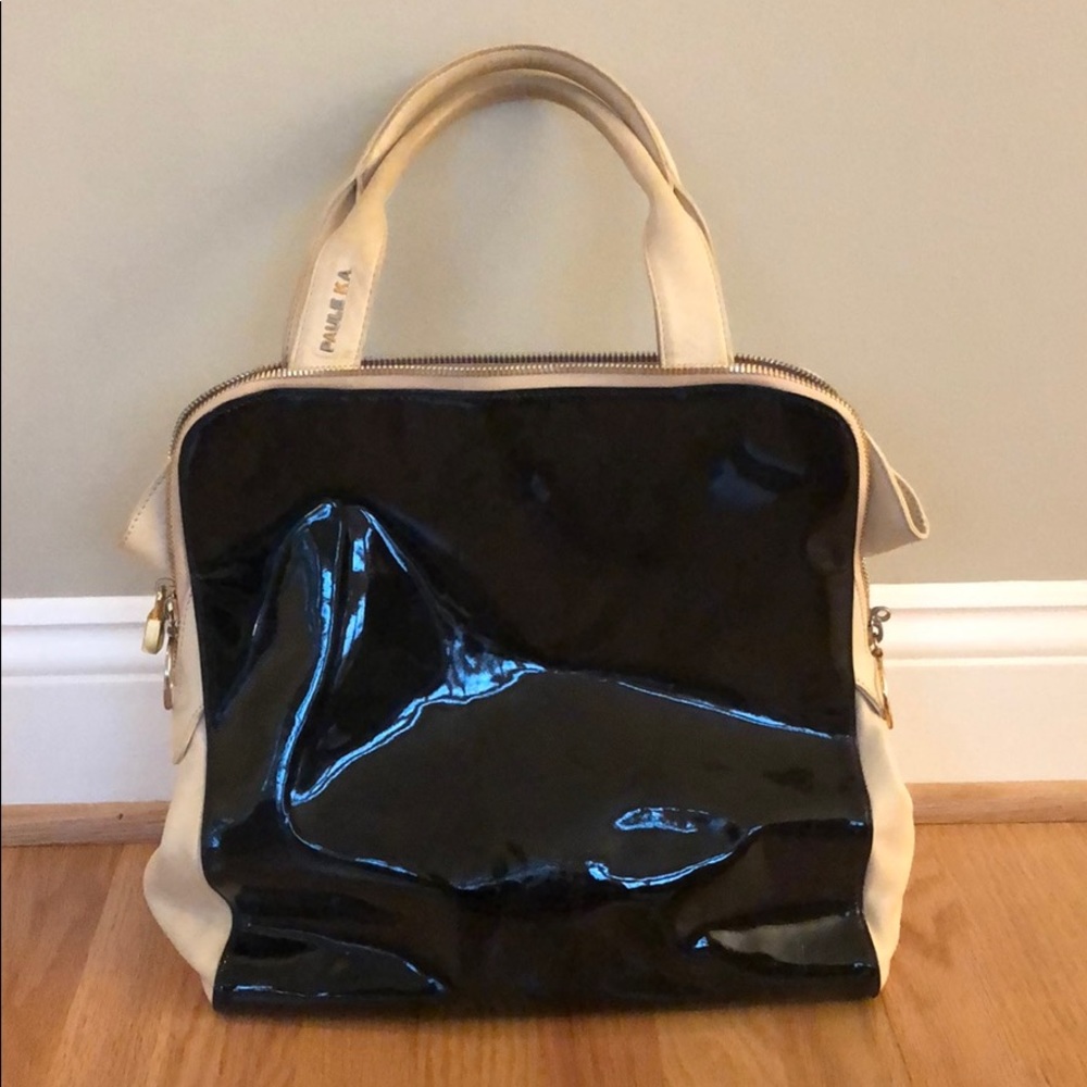Paule Ka two toned handbag
